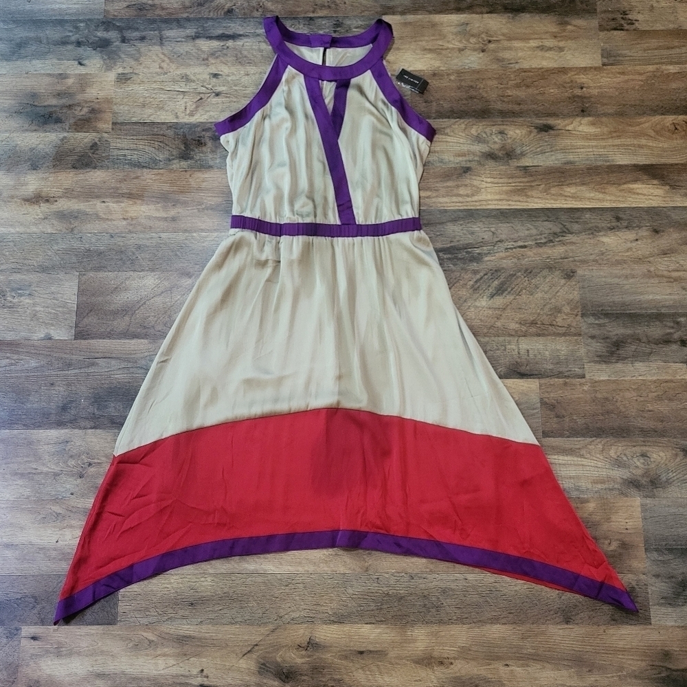 Outback Red Multicolor High-Low Sleeveless Dress Size Medium